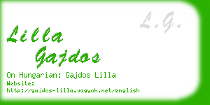 lilla gajdos business card